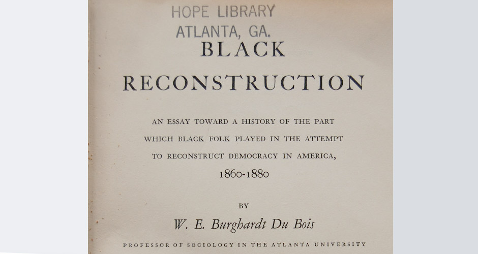 Black reconstruction