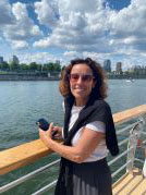 Professor Ann Rosen overlooking the ocean.