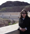 Christina Ghanbarpour smiling in front of scenic view