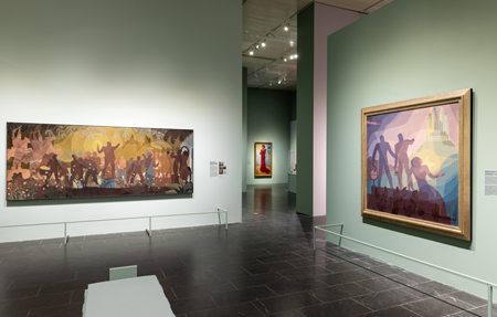 Installation view of works from "The Harlem Renaissance and Transatlantic Modernism" exhibition at The Met