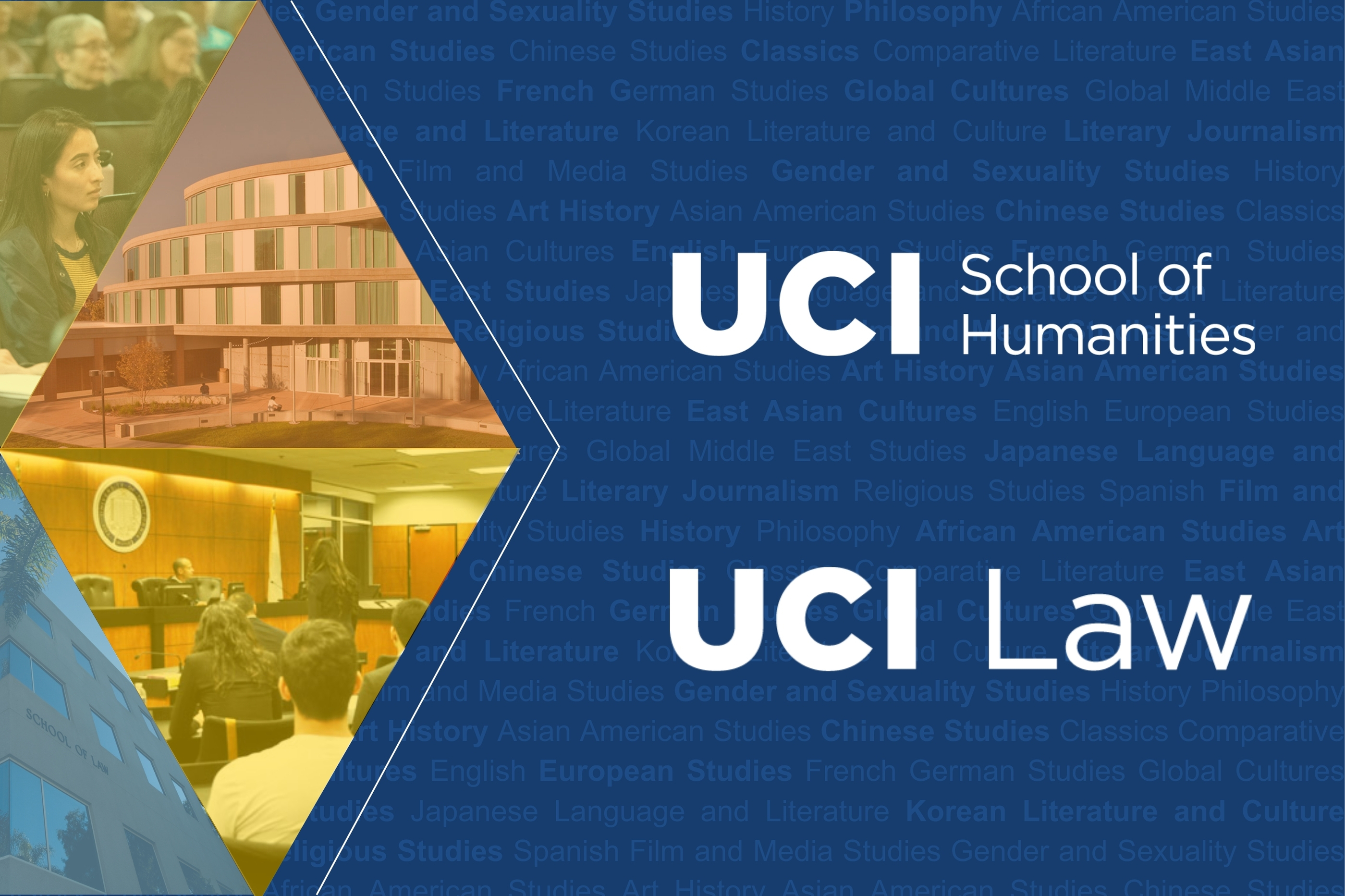 UCI Humanities and Law banner