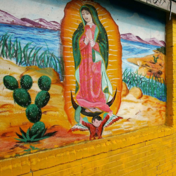 Virgin of Guadalupe mural in East LA