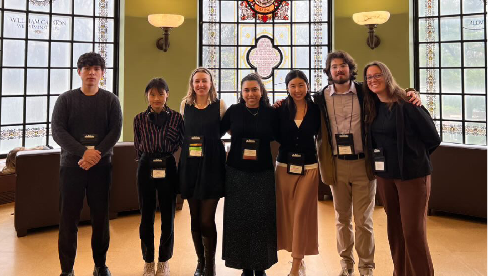 A group photo of undergraduate researchers at the Richard Macksey symposium.