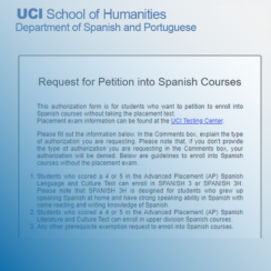 petition-spanish-course