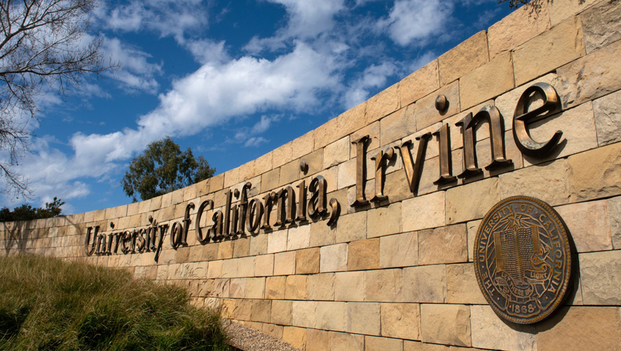 UC Irvine Biosci sign