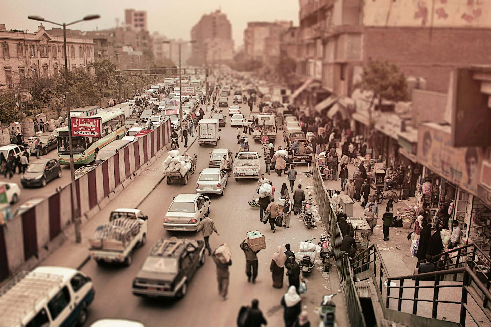 street scene in Cairo, Egypt