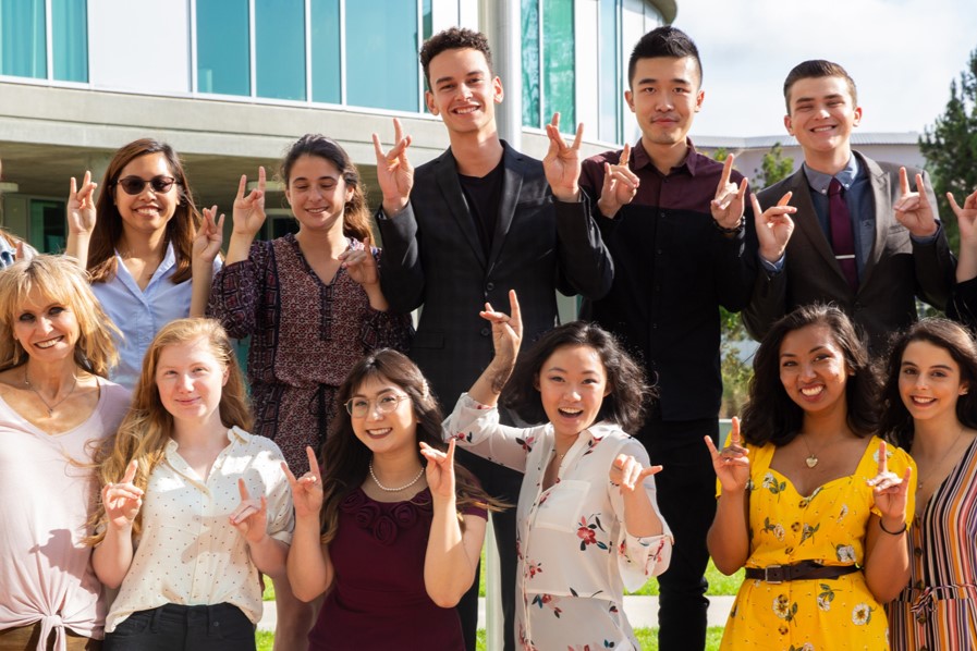Students outside