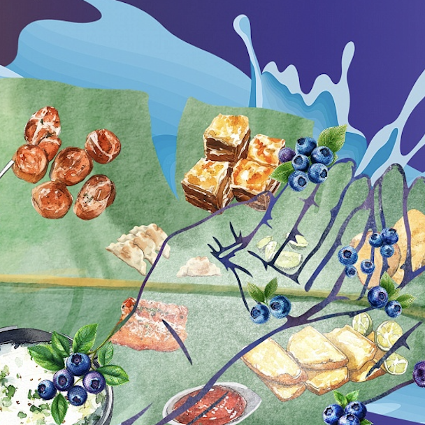 Graphic illustration for Food and Nurturance Annual Theme