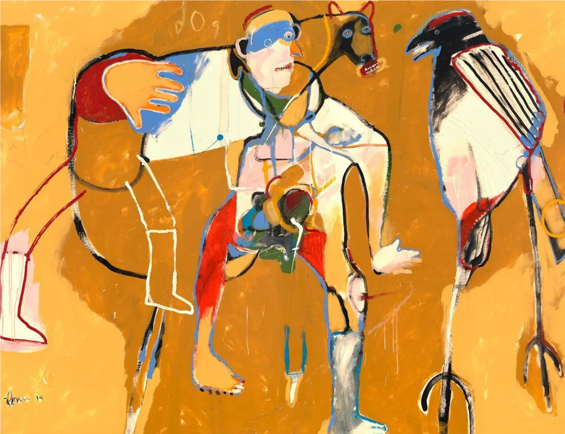 Coyote and Crow Story 2014 Rick Bartow