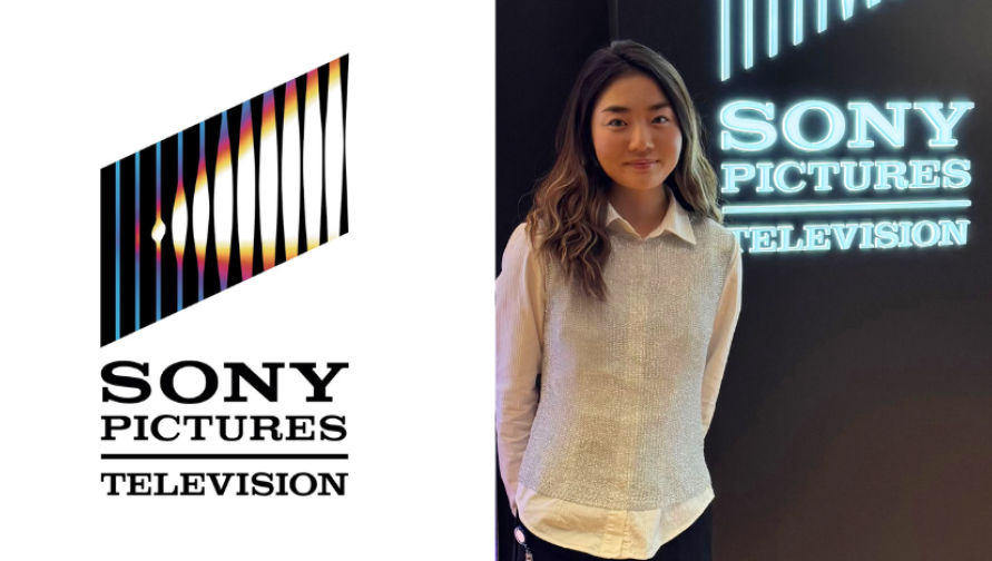 Katie Kim headshot with Sony Entertainment logo