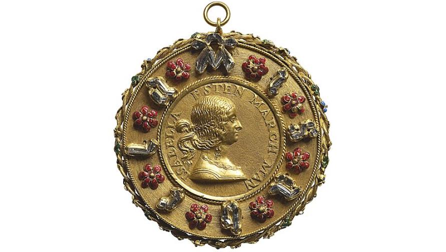Gian-cristoforo-romano-portrait-medal-of-isabella-deste
