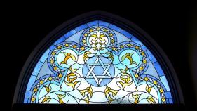 Star of David stained glass