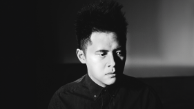 A black and white headshot of Gerald Maa.