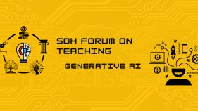 Promotional banner for the SOH Forum On Teaching Generative AI