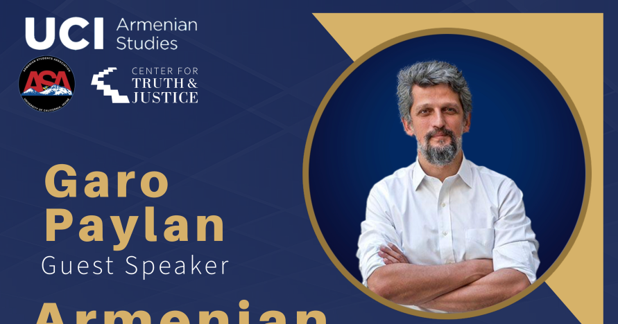 Garo Paylan @ UCI: October 16 at 6:00pm, Humanities Gateway 1030