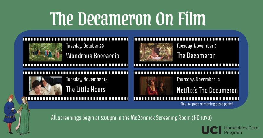 film screening series of various film adaptations of the decameron