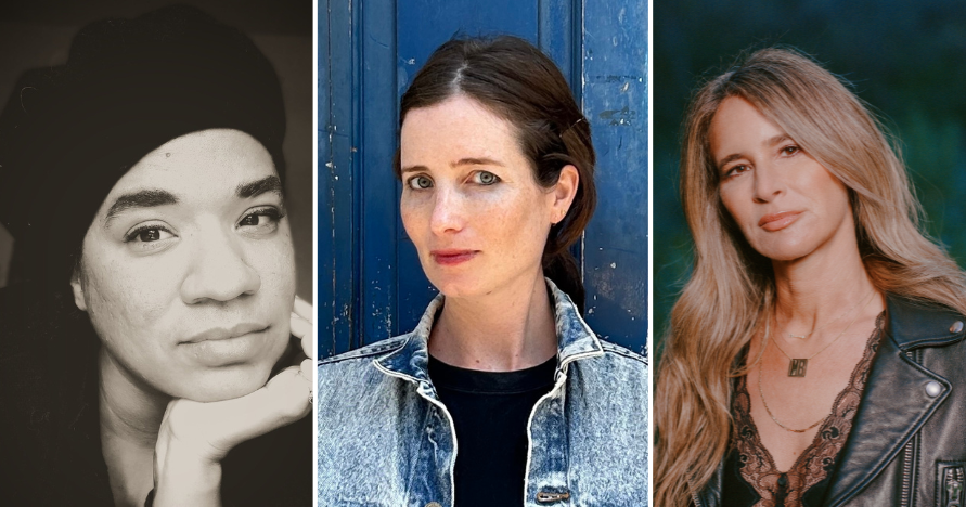 Profile images of the three writers