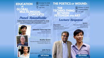 Event flyer, Education in Global Multilingual Contexts/ The Poetics of Wound: The Techno-Thing Between Fetishism and Art