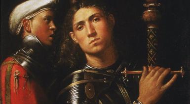 Giorgione, Portrait of a Solider,1510, detail