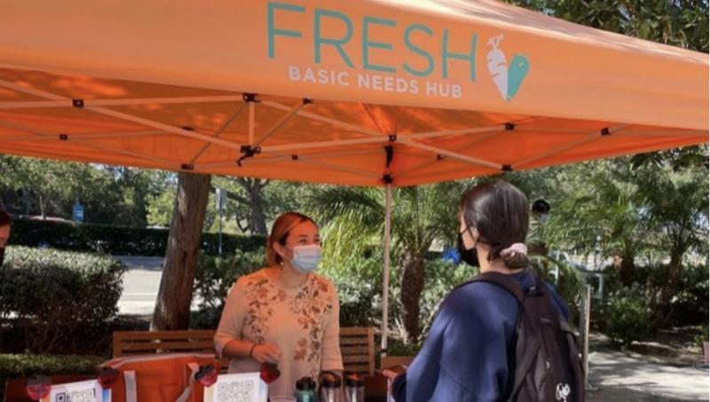 English student Jocelyn Mendoza interned for UCI's FRESH Basic Needs Hub as part of the UCI English Internship Program