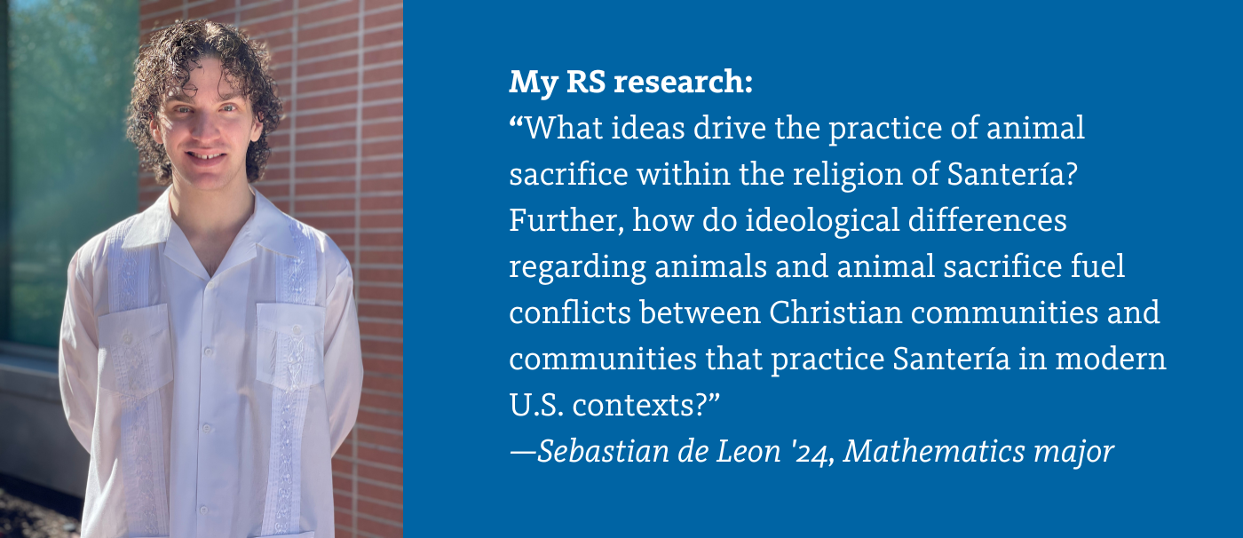 Sebastian de Leon's Religious Studies research statement