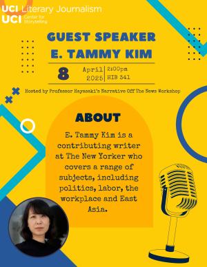 A poster for a masterclass by E. Tammy Kim