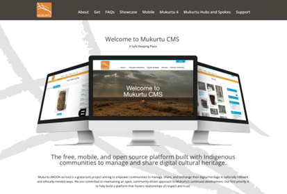screenshot of site plan for Mukurtu website hub