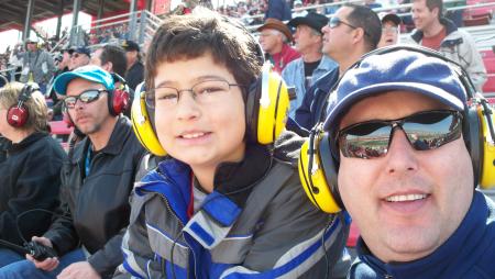 Noah Stein's First Race as a nine year old fan with my dad at the NASCAR Auto Club 500 at Auto Club Speedway, Fontana, CA