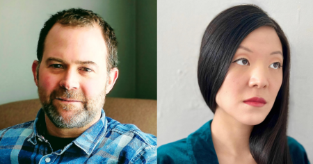 On left, David McGlynn. On right, Elaine Chou.