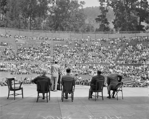 Protest meeting at the Greek Theater Berkeley