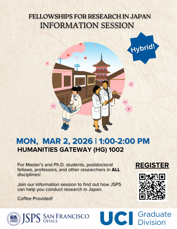 poster for Fellowships for research in japan