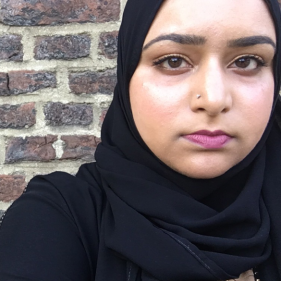 Meryem Kamil looking into the camera