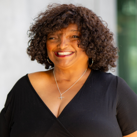 A headshot of Bambi Haggins