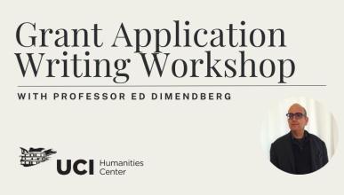 Grant Application Workshops with Ed Dimendberg