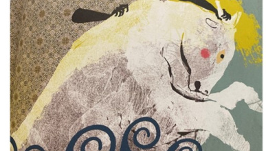 Black Europa is taken across the sea by Jove in the shape of a bull.