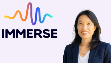 Jung-Hsien Lin with Immerse graphic.