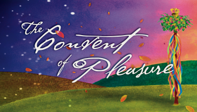 "The Convent of Pleasure" with Maypole in fantasy landscape