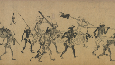 13th century scroll of Chinese demon slayer Zhong Kui