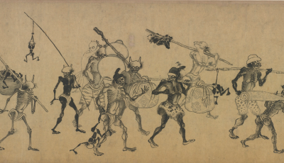 13th century scroll of Chinese demon slayer Zhong Kui